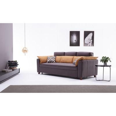 Leather Corner Solid Wooden Reception Sectional Modern Simple Leisure Sleeper Couch Folding Sofa