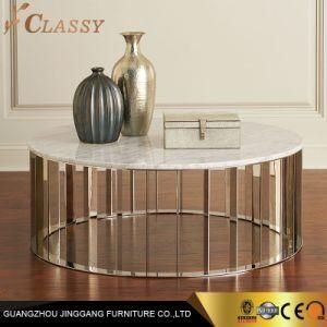 Round Table Home Furniture General Use Office Coffee Table with Marble
