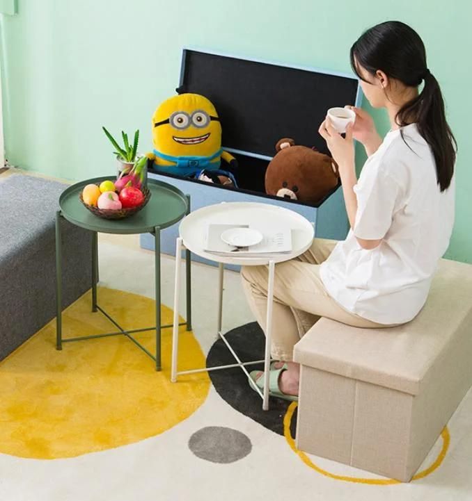 Storage Stool Sofa Shoe Stool Sitting Folding Fabric Storage Stool