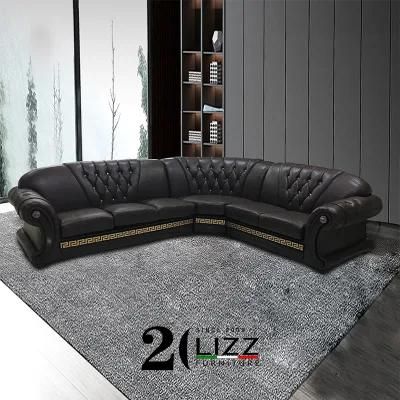 L Shape Sofa Monder Home Furniture Room Sofa Office Leather Sofa by China