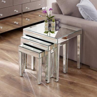 Customized Simple Reusable Mirrored Furniture Mirrored End Table