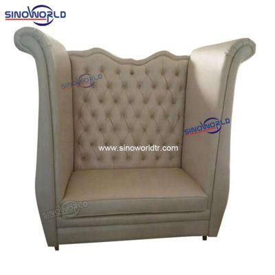 Classic European Single Seat Hotel Restaurant Living Room King Throne Sofa