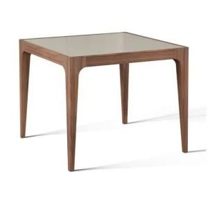 Solid Woode Frame Colorful MDF Top Dining Table
