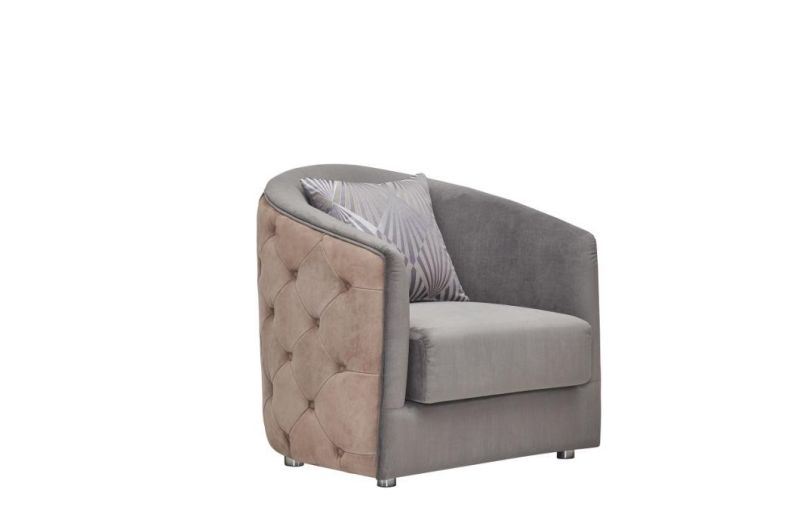 Simple Design Single Back Leather Fabric Sofa Chair