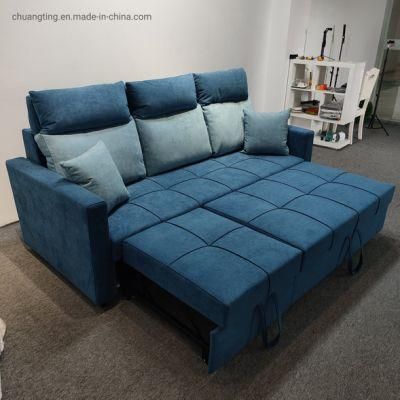 Folding Sofa Bed Dual-Use Removable and Washable Push-Pull Telescopic Multi-Functional