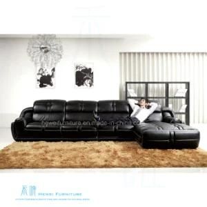 Modern Living Room Corner Leather Sofa for Home (HW-8169S)