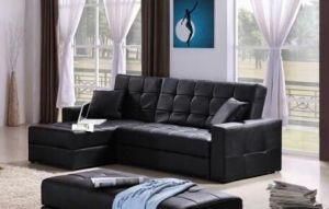 Leather Sofa Bed Couch with Storage 8020# Price USD180/Set