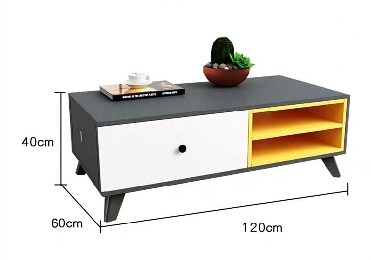 Cheap Price Wooden TV Stand Cabinet Living Room Furniture Coffee Table