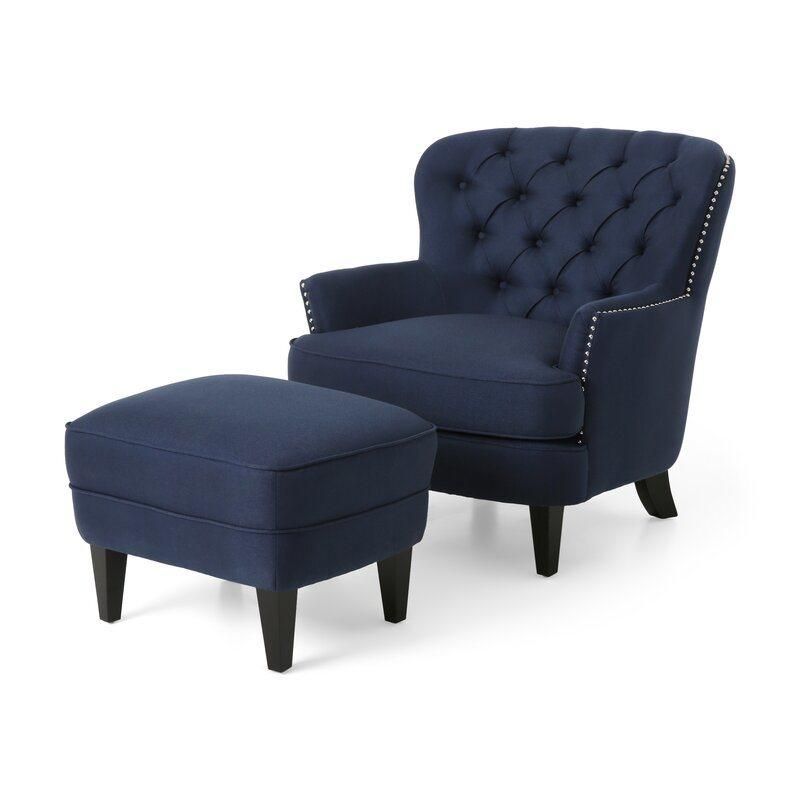 Modern Design Velvet Fabric Wood Material Single Leisure Sofa Chair