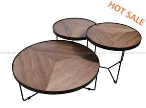 Simple Popular Round Wooden Buzz Coffee Tables