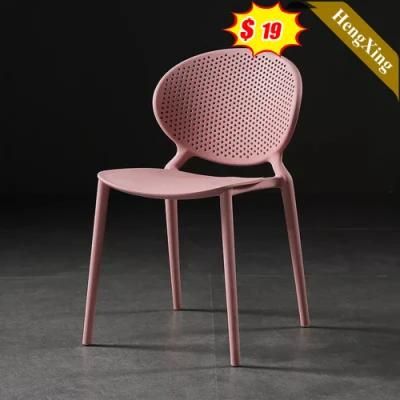 Hot Sale Household Backrest Restaurant Coffee Stackable Dining Plastic Chair