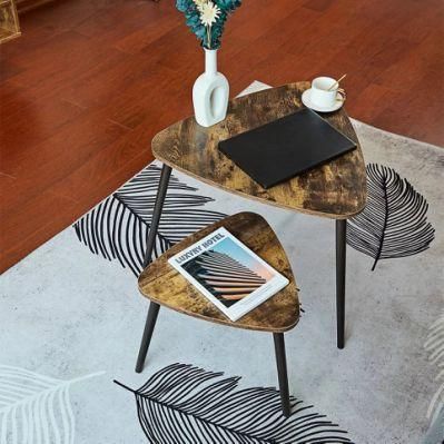 Coffee Table Industrial End Table Retro Style Side Table