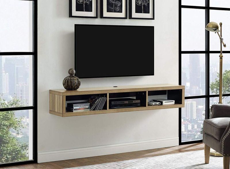 Modern Steel Wood TV Cabinet Wall
