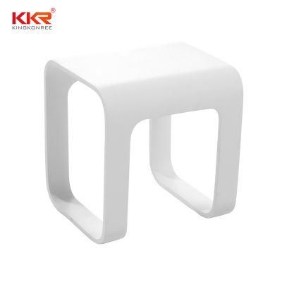 Bathroom Acrylic Solid Surface Resin Stone Shower Stool