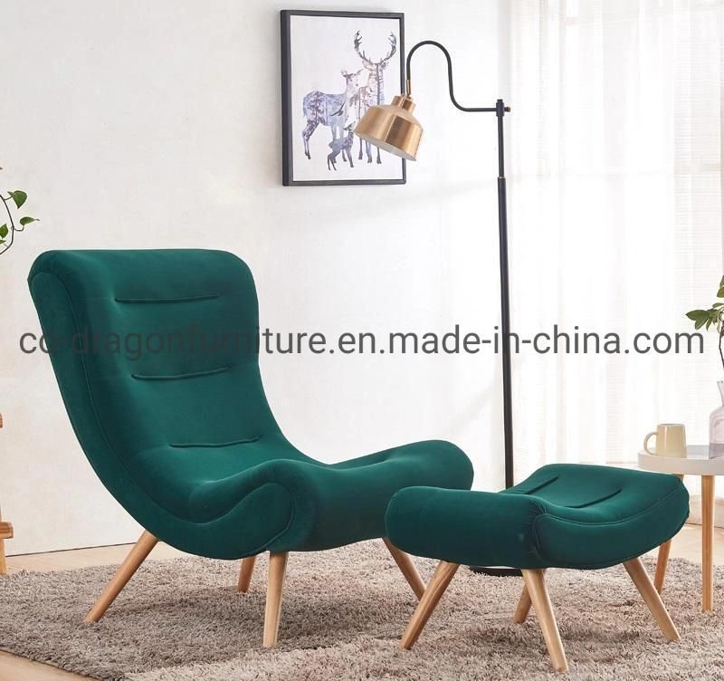 Hot Sale Home Furniture Fabric Simple Leisure Chair with Legs