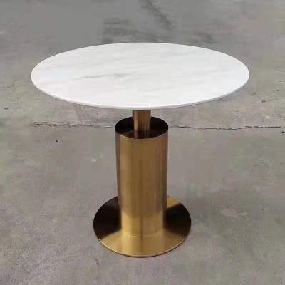 Hot Sale Modern Gold Stainless Steel Base Office Furniture Coffee Side Table