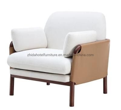 Modern Wooden Armrest Living Room Furniture Hotel Restaurant Coffee Shop Chair