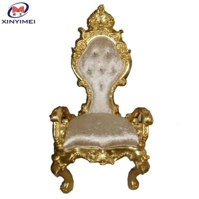 King and Queen Throne Chairs for Hotel for Wedding Babnquet Eleglant Glassy Style Cheap Wholesale (XYM-H114)