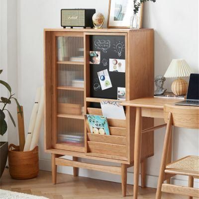 Beech Solid Wood Natural Wood Color Storage Cabinet