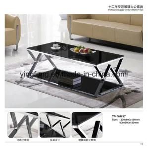 Home Furniture Coffee Tempered Glass Desk Yf-T17075
