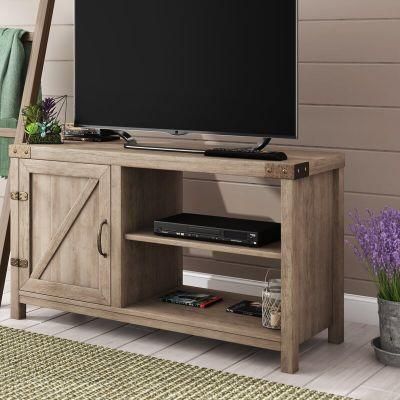 Living Room Furniture Gray Wash Storage TV Stand for Tvs up to 50 Inches