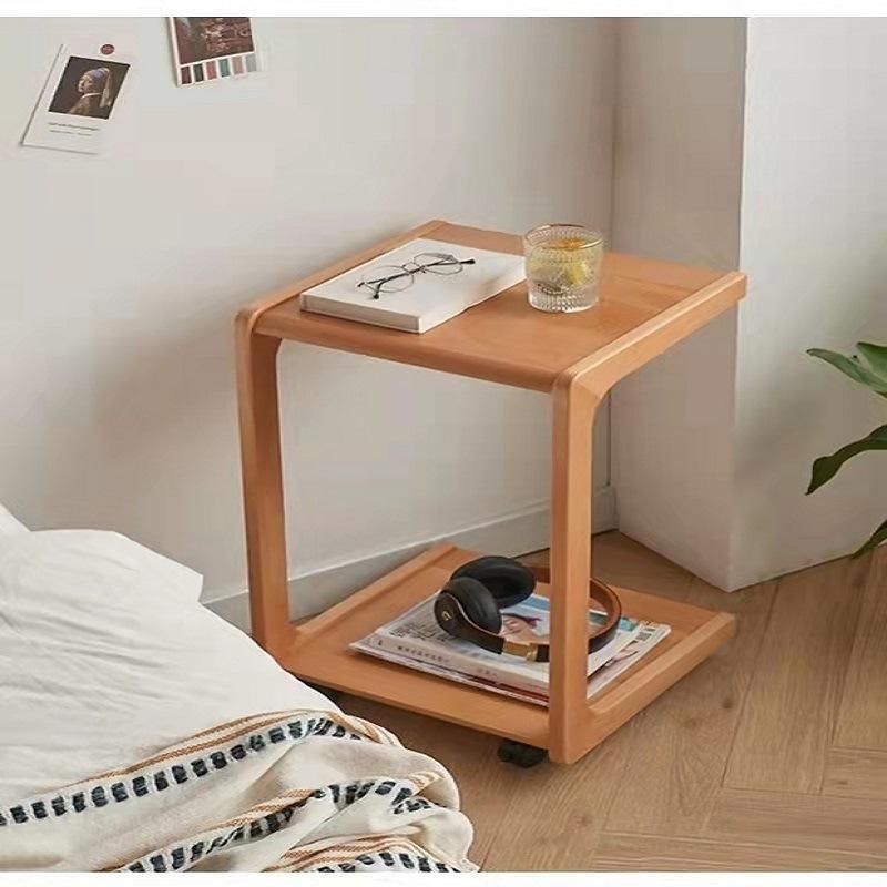 Factory Wholesale Nordic Simple Bedroom Furniture Solid Wood Bedside Cabinet