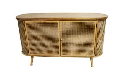Offering Home Furniture of Cabinet Made of Metal Rattan Made in China