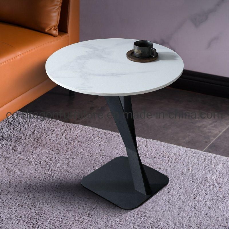 Hot Sale Steel End Table with Top for Home Furniture