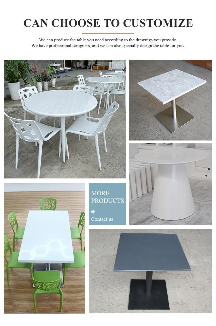 Marble Top Dining Table for Restaurant High Top Cocktail Tables