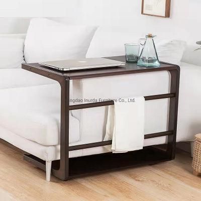 Factory Wholesale Modern Household Living Room Furniture Solid Wood Beech Sofa Side Table
