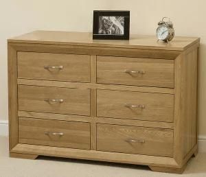Solid Oak Chest with 6 Drawers Living Room Furniture