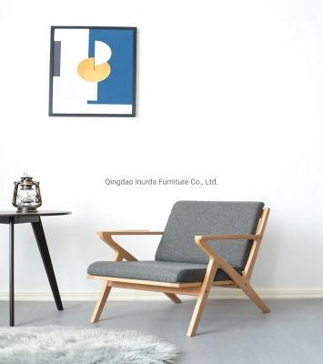 Household Living Room Furniture Light Luxury Leisure Solid Wood Chair