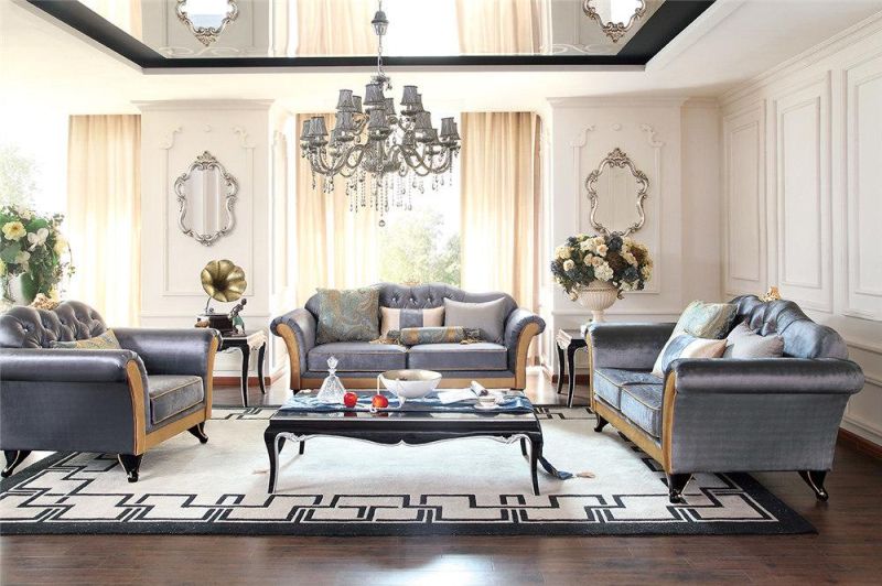 Classical Style Living Room Combination Fabric Sofa