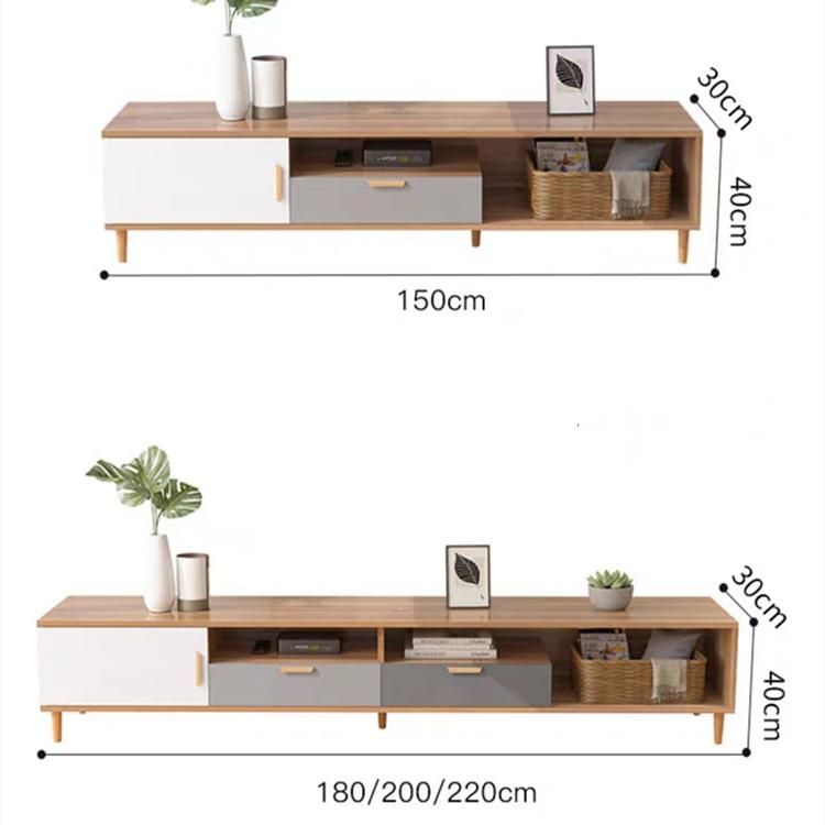 Wholesale Hot Sale Wooden Living Room Home Furniture Bedroom Set Side Wall TV Cabinet Coffee Table