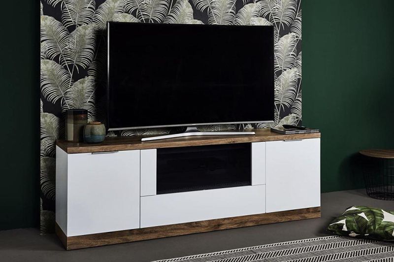 High Quality Wooden Metal Living Room Furniture Wood MDF Top TV Cabinet Stand with Drawer