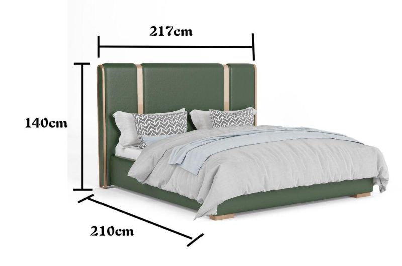 High End Wholesale Price Modern Hotel Bedroom Furniture Multifuctional King Size Solid Wood Bed with Storage