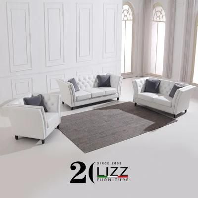 Classic Nordic Style Living Room Furniture Leisure Fabric / Leather Sofa