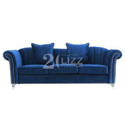 Wholesale Loveseat and Sofa European Style Home Furniture Chesterfield Fabric Sofa Sets