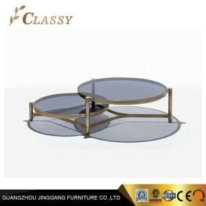 Black Glass Coffee Table for Living Room Manufacture Side Table