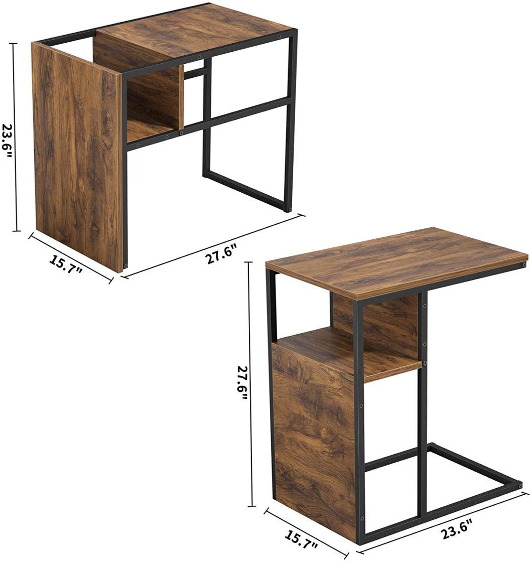 Bedside Cabinet with Drawer Solid Rubber Wooden Legs Space Nightstand for Bedroom