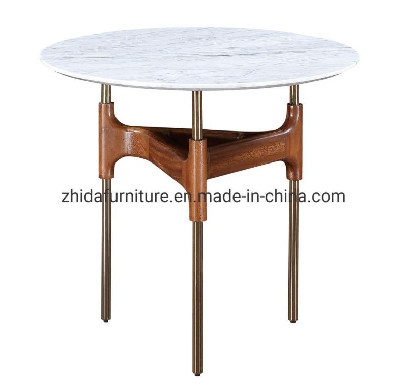 China Modern Home Furniture Marble Top Center Coffee Side Table