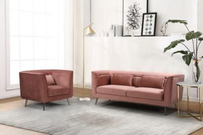 Nova Home Design Living Room 3 Seater Vintage Velvet Sofa Red Color Couch