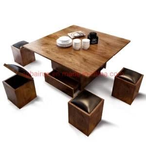 Wooden Living Room Furniture Folding End Coffee Table
