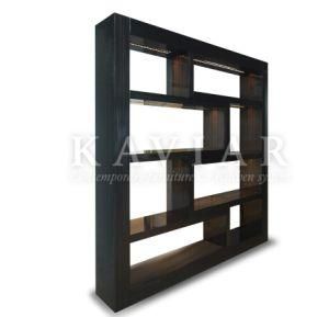 Kaviar Wood Veneer Display Stand with LED Light (SU112)