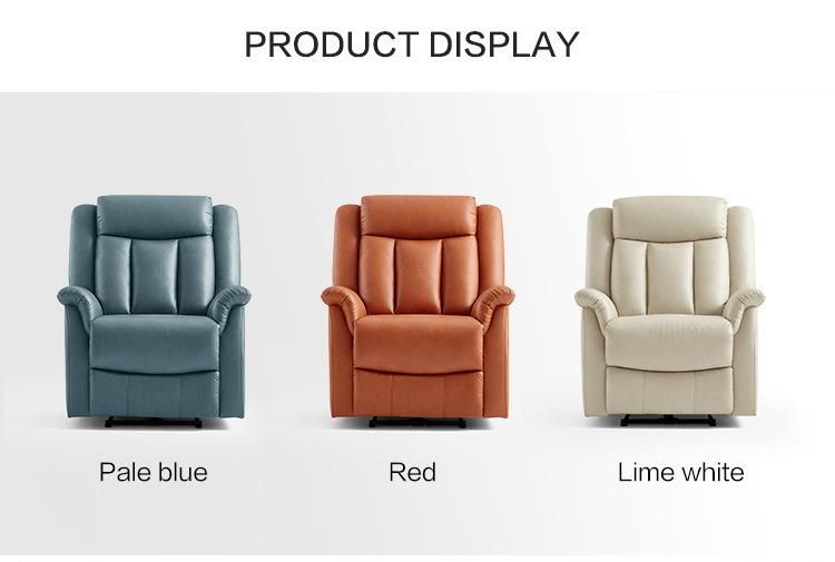 Linsy Stainless Steel Sponge China Manual Chair Fabric Recliner Sofa