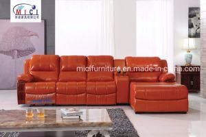 Living Room Furniture Recliner Genuine Leather Sofa