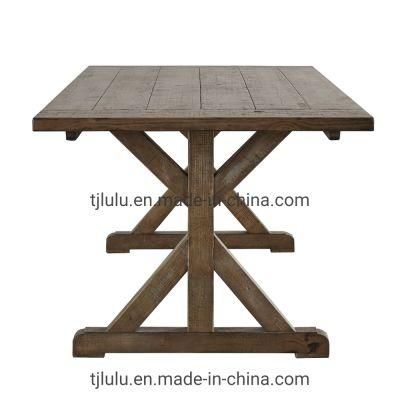 Paloma Rustic Reclaimed Wood Dining Table Farm Wood Table