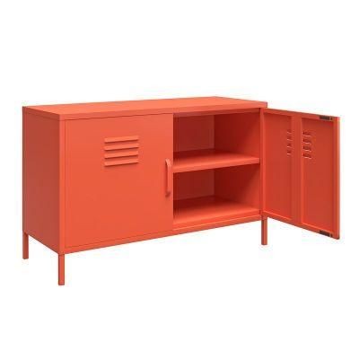 Modern Simple Style Metal Storage Cabinet TV Stand