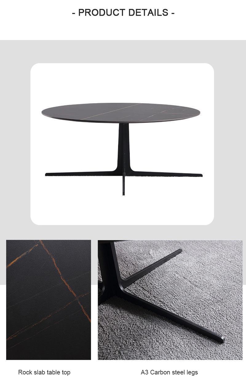 Modern Metal Base Coffee Side Table Use in Office Reception Furniture