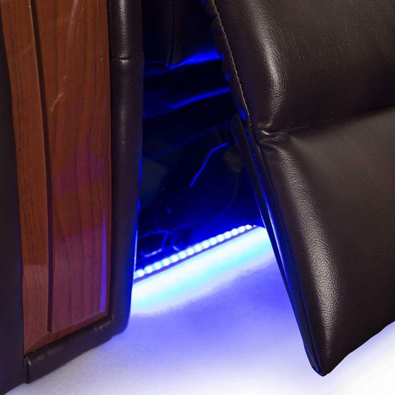 Jky Furniture Multifunction Luxury Adjustable Leather Home Theater Power Recliner Sofa Set with Customerization Functions